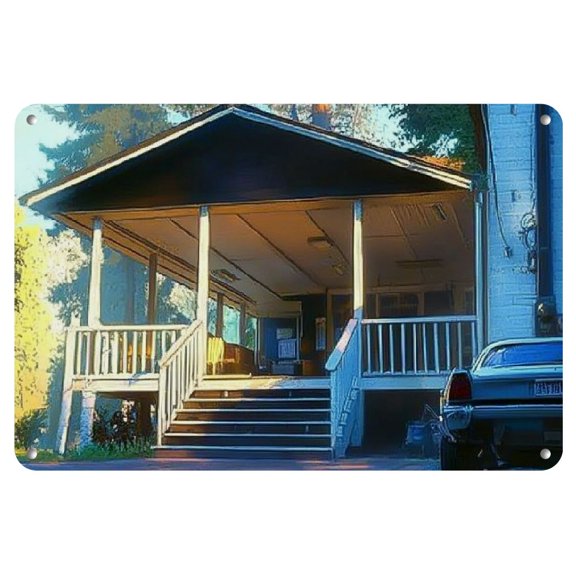 Frameless Iron Comic Art Painting, 8x12 inches - Perfect for Home Decor & Gifts