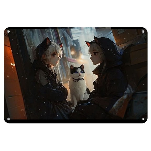 Frameless Iron Comic Art Painting, 8x12 inches - Perfect for Home Decor & Gifts