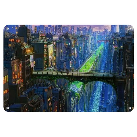 Frameless Iron Comic Art Painting, 8x12 inches - Perfect for Home Decor & Gifts