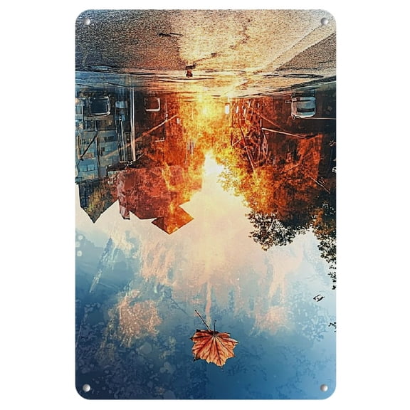 Frameless Iron Comic Art Painting, 8x12 inches - Perfect for Home Decor & Gifts