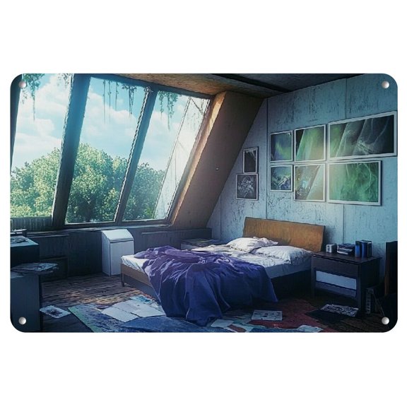 Frameless Iron Comic Art Painting, 8x12 inches - Perfect for Home Decor & Gifts