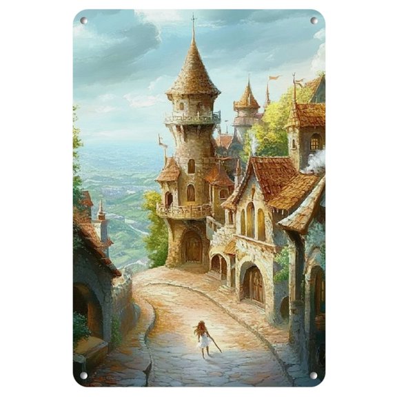 Frameless Iron Comic Art Painting, 8x12 inches - Perfect for Home Decor & Gifts