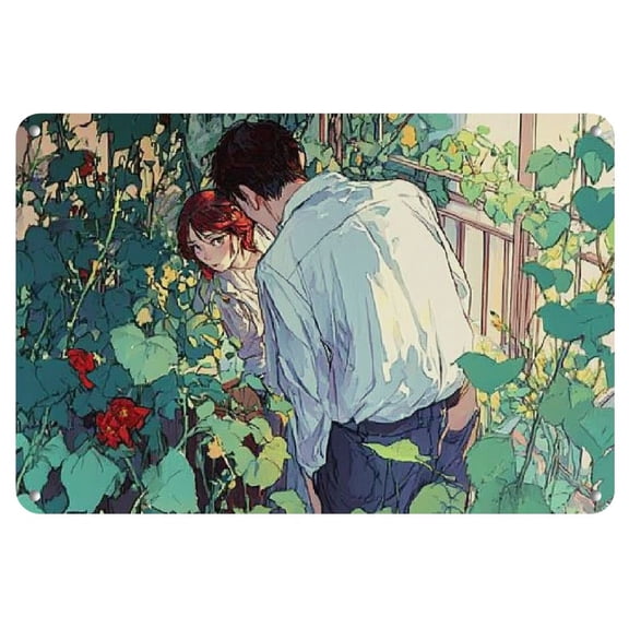 Frameless Iron Comic Art Painting, 8x12 inches - Perfect for Home Decor & Gifts