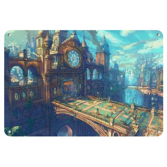 Frameless Iron Comic Art Painting, 8x12 inches - Perfect for Home Decor & Gifts