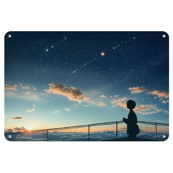 Frameless Iron Comic Art Painting, 8x12 inches - Perfect for Home Decor & Gifts