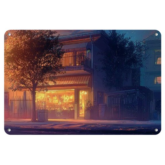 Frameless Iron Comic Art Painting, 8x12 inches - Perfect for Home Decor & Gifts