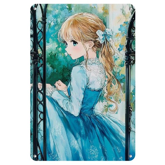 Frameless Iron Comic Art Painting, 8x12 inches - Perfect for Home Decor & Gifts