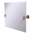 thumbnail image 1 of Frameless Landscape Rectangular Tilt Mirror with Beveled Edge in Brushed Bronze, 1 of 2