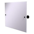 thumbnail image 1 of Frameless Landscape Rectangular Tilt Mirror with Beveled Edge in Matte Black, 1 of 2