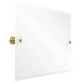thumbnail image 1 of Frameless Landscape Rectangular Tilt Mirror with Beveled Edge in Polished Brass, 1 of 2