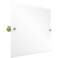 thumbnail image 1 of Frameless Landscape Rectangular Tilt Mirror with Beveled Edge in Satin Brass, 1 of 2