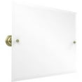 thumbnail image 1 of Frameless Landscape Rectangular Tilt Mirror with Beveled Edge in Satin Brass, 1 of 2