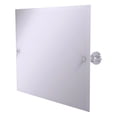 thumbnail image 1 of Frameless Landscape Rectangular Tilt Mirror with Beveled Edge in Satin Chrome, 1 of 5