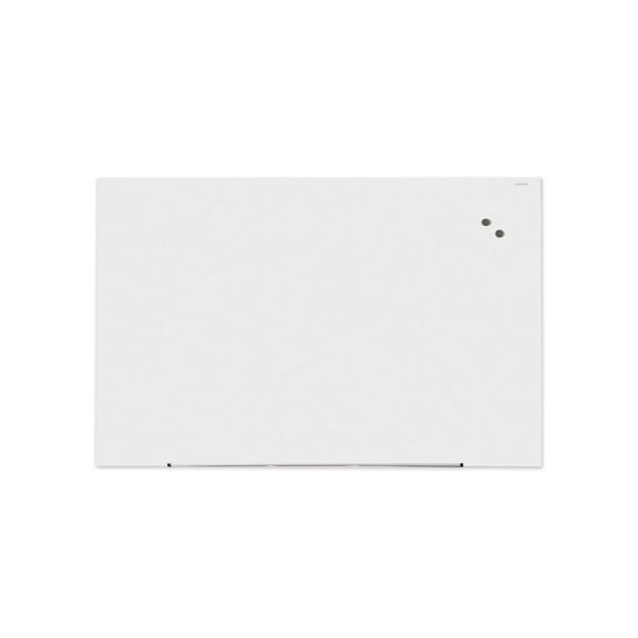 Universal Frameless Magnetic Glass Marker Board 72" x 48" White 43204
