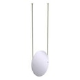 thumbnail image 1 of Frameless Oval Ceiling Hung Mirror with Beveled Edge in Polished Nickel, 1 of 2