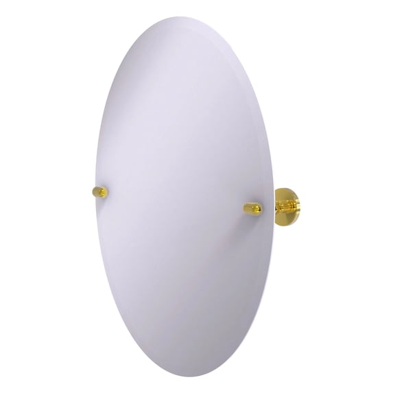 Frameless Oval Tilt Mirror with Beveled Edge (Build to Order)
