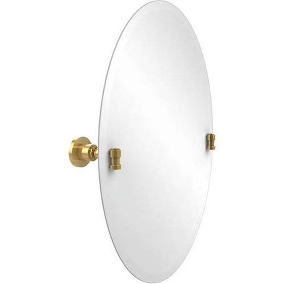 Frameless Oval Tilt Mirror with Beveled Edge (Build to Order)