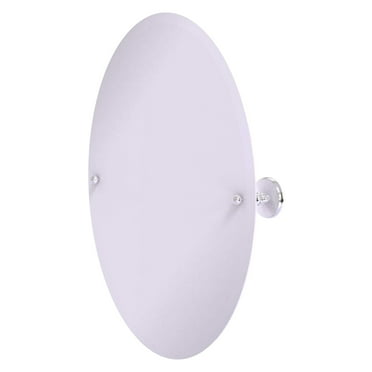 Frameless Oval Tilt Mirror with Beveled Edge (Build to Order)