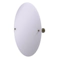 thumbnail image 1 of Frameless Oval Tilt Mirror with Beveled Edge in Antique Brass, 1 of 6