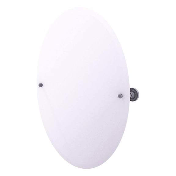 Frameless Oval Tilt Mirror with Beveled Edge
