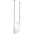 thumbnail image 1 of Frameless Rectangle Ceiling Hung Mirror in Venetian Bronze, 1 of 2