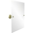 thumbnail image 1 of Frameless Rectangular Tilt Mirror with Beveled Edge in Satin Brass, 1 of 2