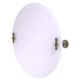 thumbnail image 1 of Frameless Round Tilt Mirror with Beveled Edge - Antique Brass, 1 of 2