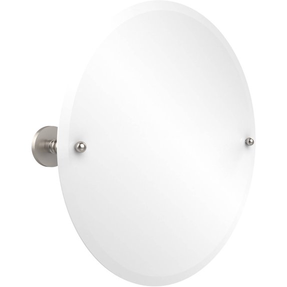 Frameless Round Tilt Mirror with Beveled Edge (Build to Order)