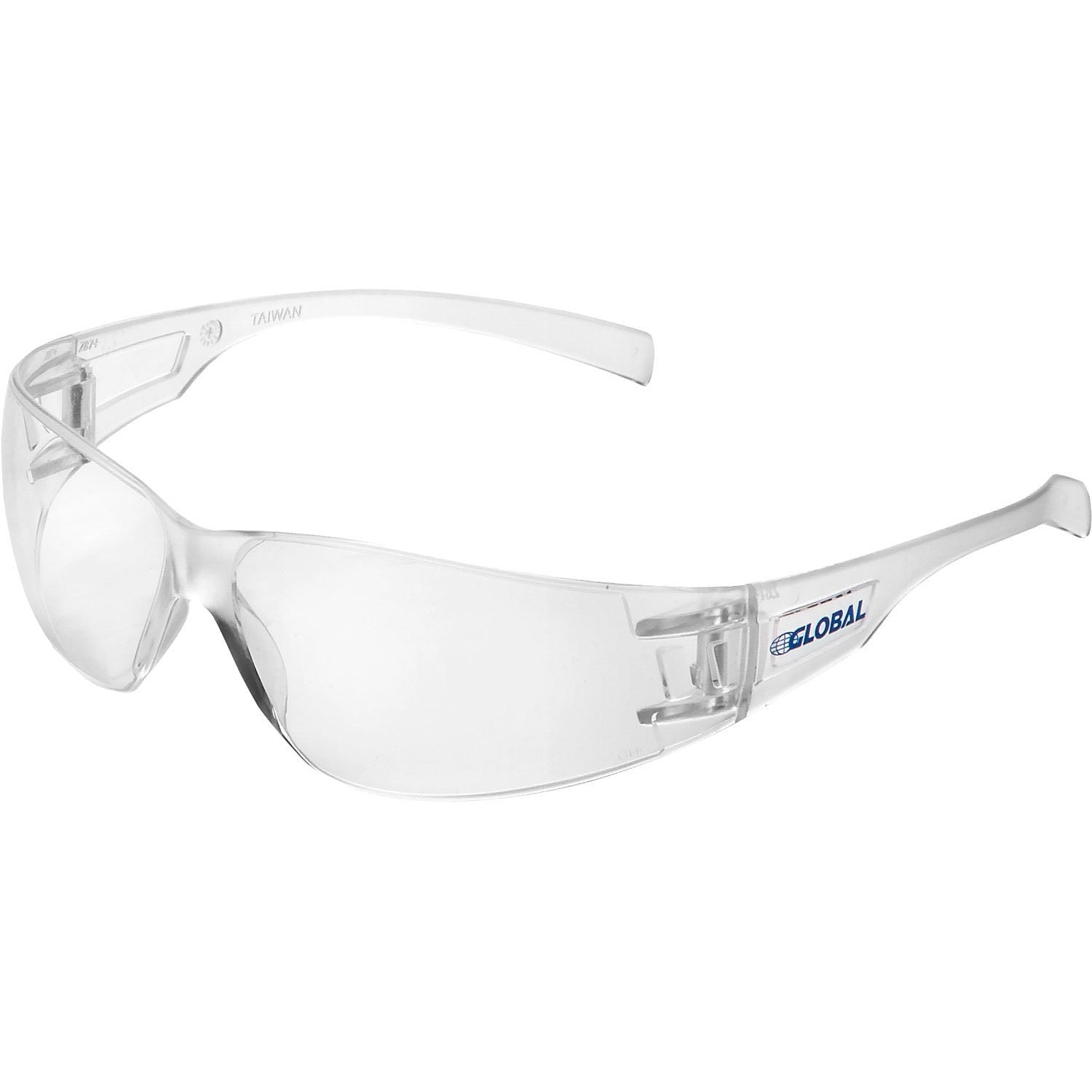Frameless Safety Glasses, Anti-Fog, Clear Lens, Lot of 12