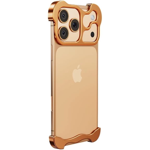 Frameless Series Designed for iPhone 17 Pro Max Case,Borderless Minimalist Design Compatible with Lens Camera Protection,Extremely Highlighting Personality,Black