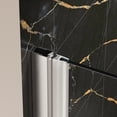 thumbnail image 1 of Frameless Shower Door 28-32"W X 72"H universal pivot shower door, open outside, with 1/4" and 5/16" tempered glass and Brushed Nickel finish,Sliding Shower Door, 1 of 11