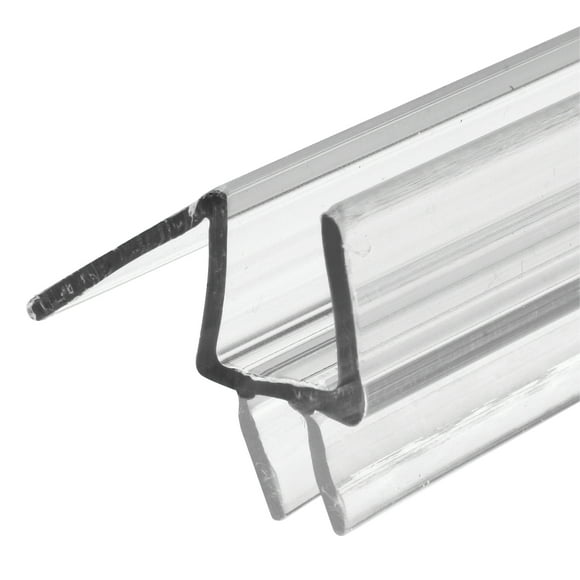 M 6258 |  Frameless Shower Door Bottom Seal for 3/8 In. Thick Glass Doors – Stop Shower Leaks and Create a Water Barrier, 36 In., Clear Vinyl (Single Pack)