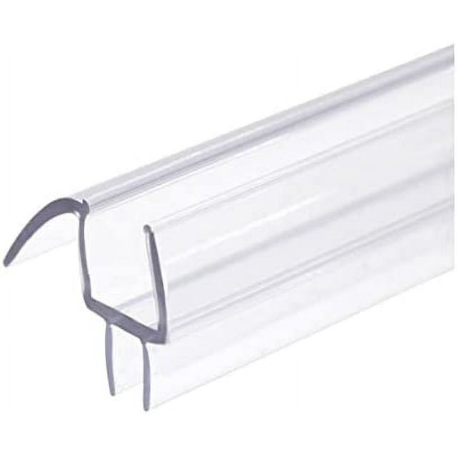 Frameless Shower Door Bottom Seal for 3/8 in Glass 95 in Length, Clear