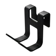 Frameless Shower Door Hook - No Drill Aluminum Hanging Hook for Towels, Robes & Squeegees | Rustproof Bathroom Organizer | Fits Doors Up to 0.32" Thick