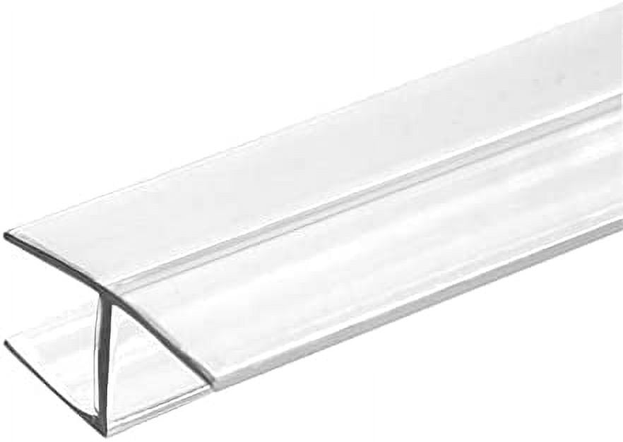 Frameless Shower Door Side Seal HType 180 Degree 85'' Length, Clear (1