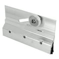 thumbnail image 1 of Frameless Shower Door Top Bracket Roller Assembly, 3/4 in. Round Plastic Wheel, Ball Bearings, Extruded Aluminum, Bright Finish (2 Pack), 1 of 3