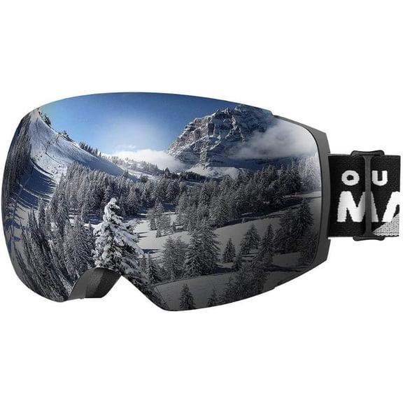 Frameless Ski Goggles PRO: Enhanced Vision & Comfort with Interchangeable Lenses