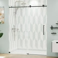 Frameless Sliding Shower Door 5659" W x 75" H, UltraClear Tempered