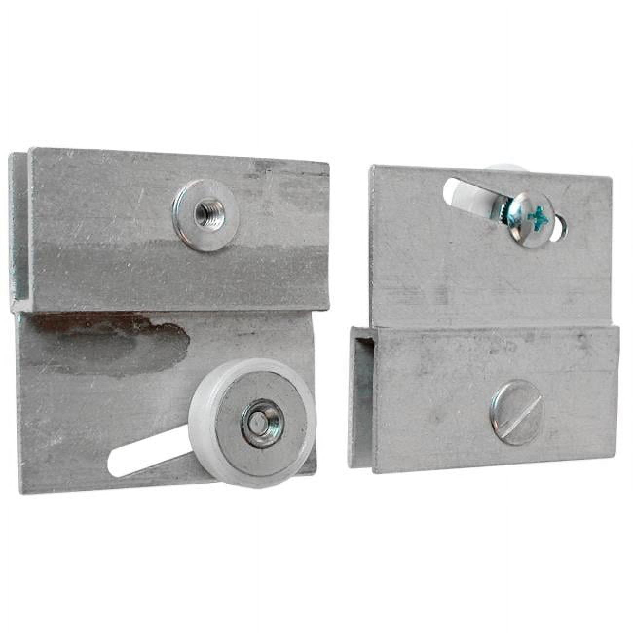 Milled Aluminum Frameless Sliding Shower Door Top Bracket with Plastic Wheel