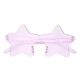 thumbnail image 1 of Frameless Star Sunglasses Transparent Candy Colored Sunglasses Party Star Glasses Event & Party, 1 of 4