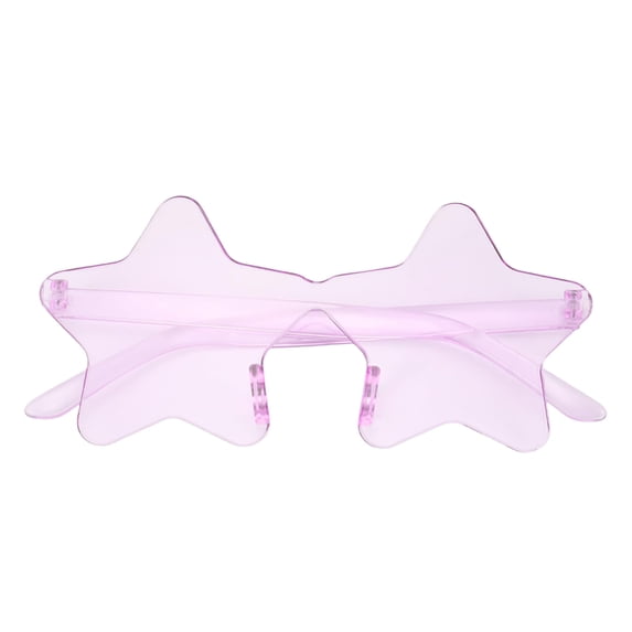 Frameless Star Sunglasses Transparent Candy Colored Sunglasses Party Star Glasses Event & Party