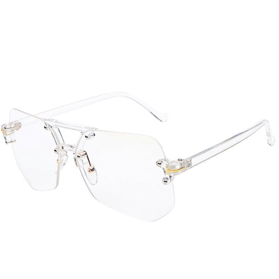 Frameless Sunglasses for General Style with UV400 Protection and 99% Visible Light Perspective