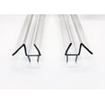 Frameless Ultra Clear Shower Door Bottom Seal with Drip Rail 3/8