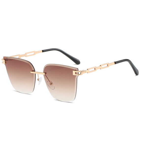 Frameless Unisex Sunglasses Gradient Lens for Outdoors Sports Travel Glasses UV Protection Lightweight Comfort