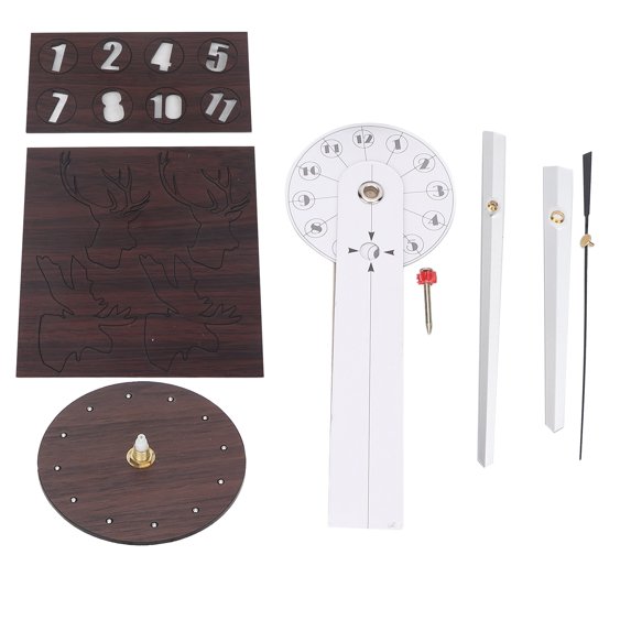 Frameless Wall Clock Deer Head 3D Effect Self Adhesive DIY Clock with Silent Movement for Living Room Bedroom Office