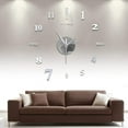 thumbnail image 1 of Frameless Wall Clock Sticker, Gaqring DIY Self-Adhesive Mirror Clock Decor, Large 100cm Diameter Silent Feature Wall Clocks for Home Office Cafe, 1 of 7