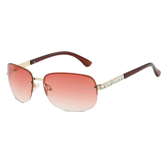 Frameless Y2K Sunglasses Fashion Trend High-End Sunglasses, Made Of Pc, Metal, Ac-Red