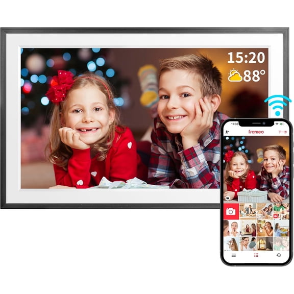 Frameo 10.1 Inch Digital Picture Frame,WiFi Frame,1280 * 800IPS Touch Screen, Digital Photo Frame,32GB Storage, Wall Mountable, Share Instantly, Birthday Gifts for Women, Mom