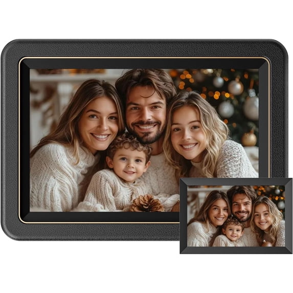 Frameo 10.1 Inch Digital Picture Frame, WiFi Smart Photo Frame with 1280x800 IPS Touch Screen, 32GB Storage, Instant App Sharing, Auto-Rotate, Wall Mountable, Electronic Gift for Parents Grandparents