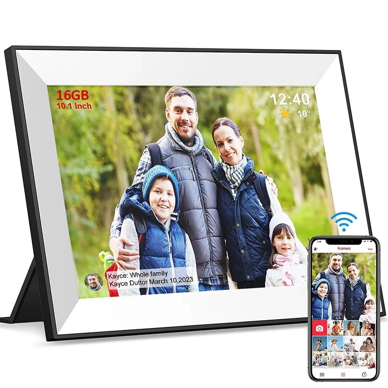 Frameo - Marco de fotos digital con WiFi, 10,1 pulgadas, 1280 x 800 cm